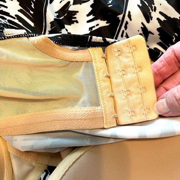 Lane Bryant Cacique Tankini Ruched Swim Top | 1X, 38F - Picture 3 of 6